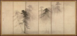 Pine Forest (Left Panel)